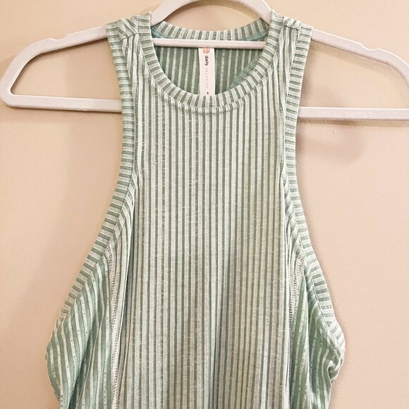 Anthropologie Daily Practice Ribbed Green Midi Dress - Picture 3 of 9